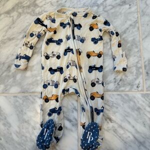 Posh Peanut Enzo Car Print Footie Pajama
